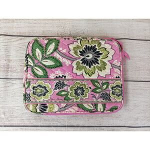 Vera Bradley Priscilla Pink LAPTOP SLEEVE Zippered Tech Case